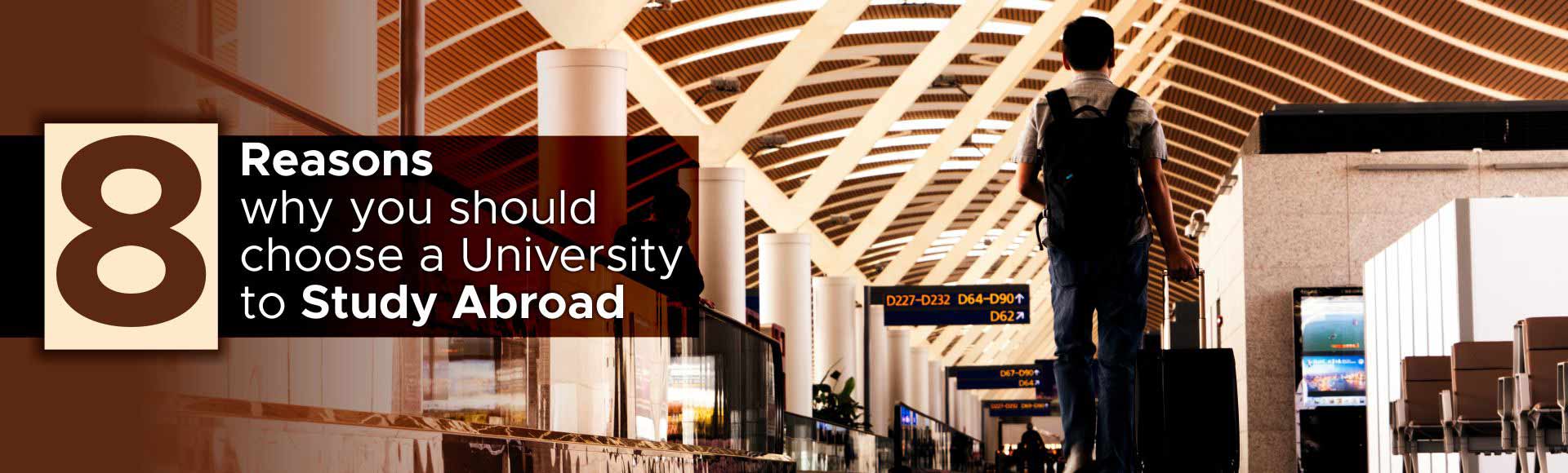 8 Reasons why you should choose a University to Study Abroad